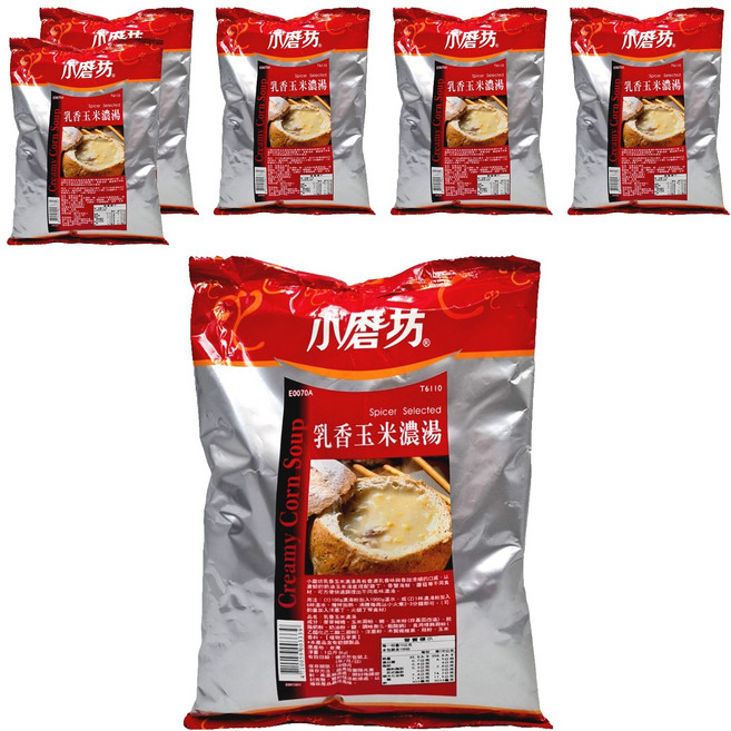 小磨坊 乳香玉米濃湯, 1kg, 6包