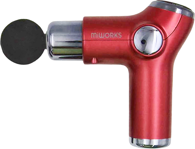 miWORKS 米沃 液晶觸控 32段變速 電動筋膜槍, MW-FG01, 聖誕紅