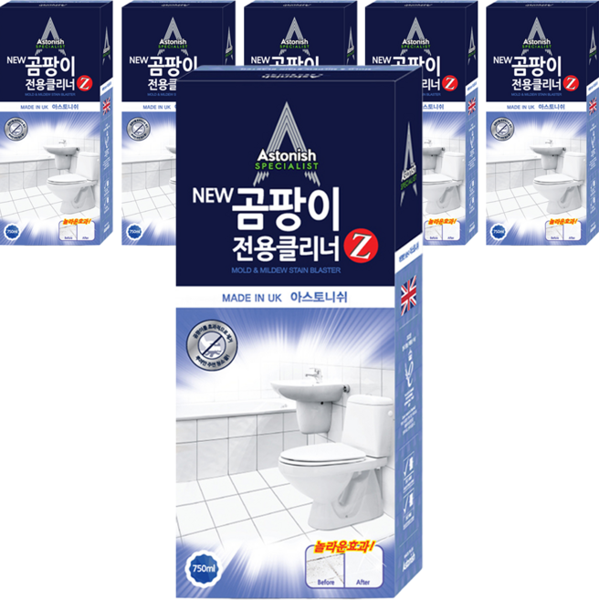 아스토니쉬 NEW 곰팡이 전용 클리너 Z, 750ml, 6개