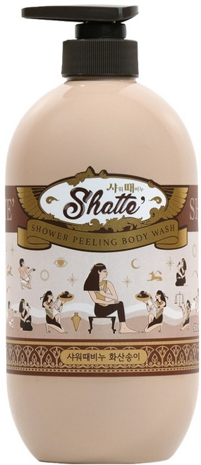 샤워때비누 화산송이 바디워시, 900ml, 1개