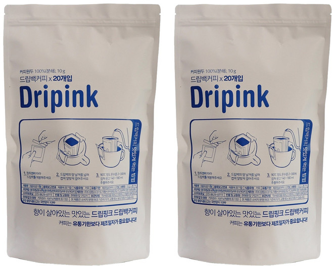 드립핑크 하노이트림 드립백커피, 10g, 20개입, 2개
