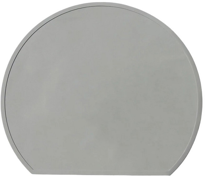 ade.l Half Moon系列 半月型矽膠餐墊 淺灰色, 388 x 346mm, 1個