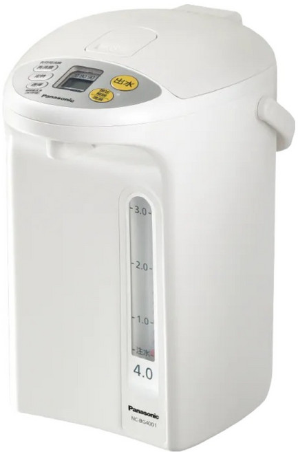 Panasonic 電子保溫熱水瓶 2.5kg 原廠保固, 米色, 4L, 1個