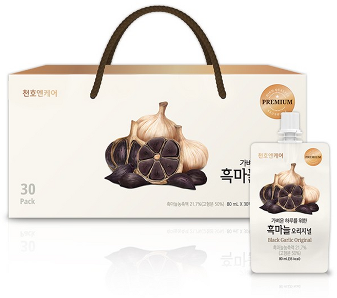 천호엔케어 흑마늘즙 오리지널, 80ml, 30개