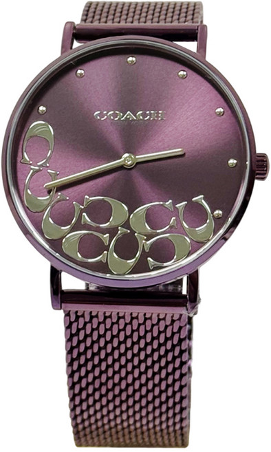 COACH 蔻馳 Perry 女士典雅腕錶 離子鍍層不鏽鋼網帶 36mm