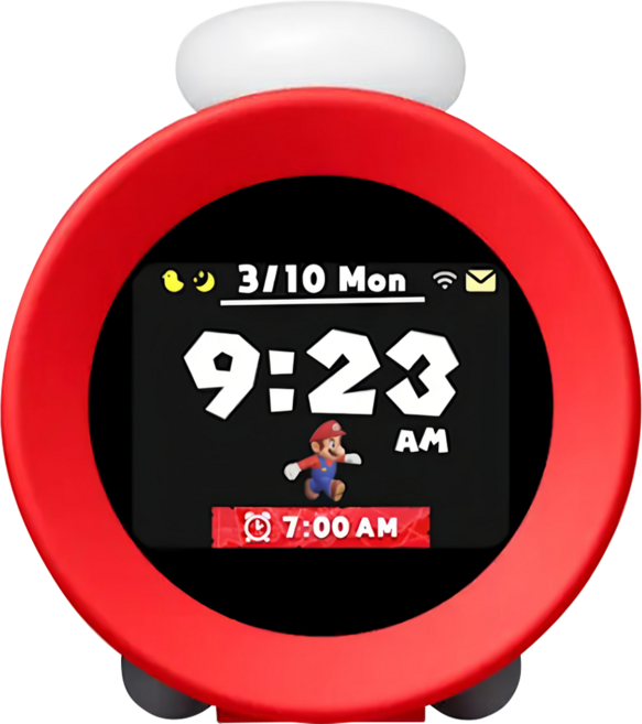 Nintendo 任天堂 Sound Clock Alarmo 智慧互動式音響鬧鐘, 紅色, 1個, CLO-001