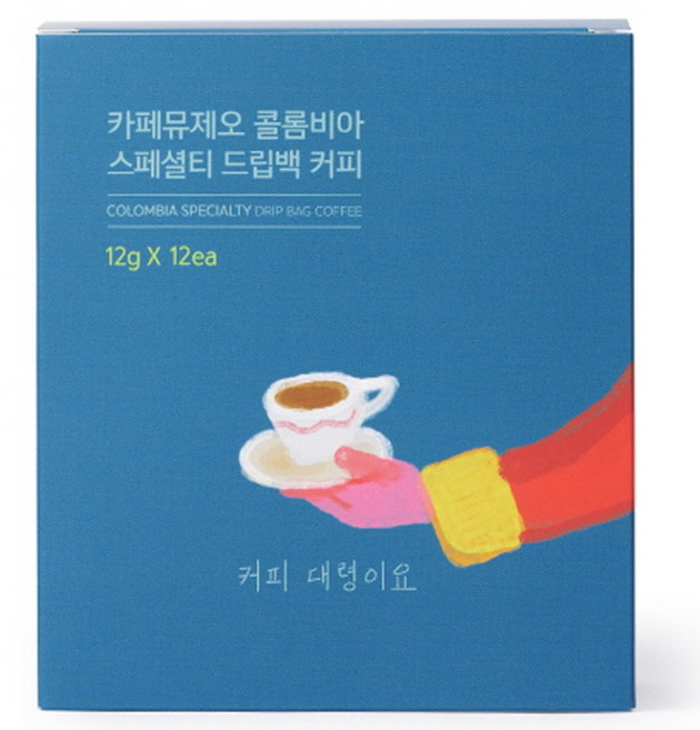 카페뮤제오 콜롬비아 드립백커피, 12g, 12개입, 1개