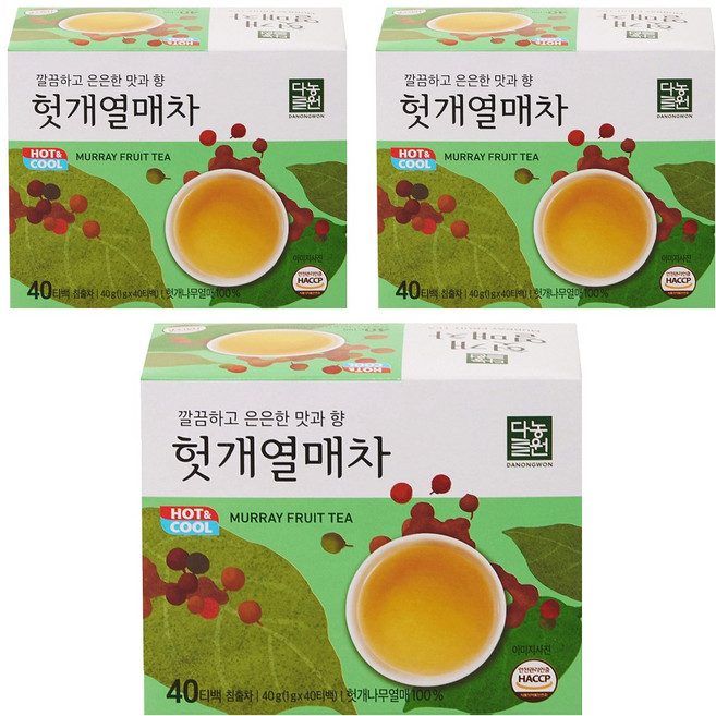 다농원 헛개열매차 티백, 1g, 40개입, 3개