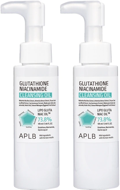 APLB 글루타치온 나이아신아마이드 클렌징 오일, 2개, 105ml - 쿠팡
