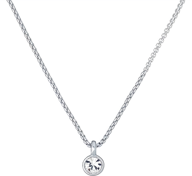 Brilliant Beauty 耀眼美人 閃耀80分鋯石醫療鋼鎖骨項鍊