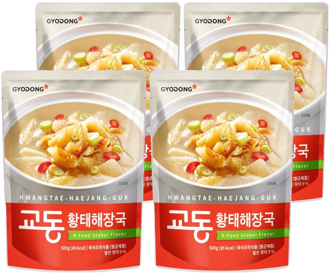 교동 황태해장국, 500g, 4개