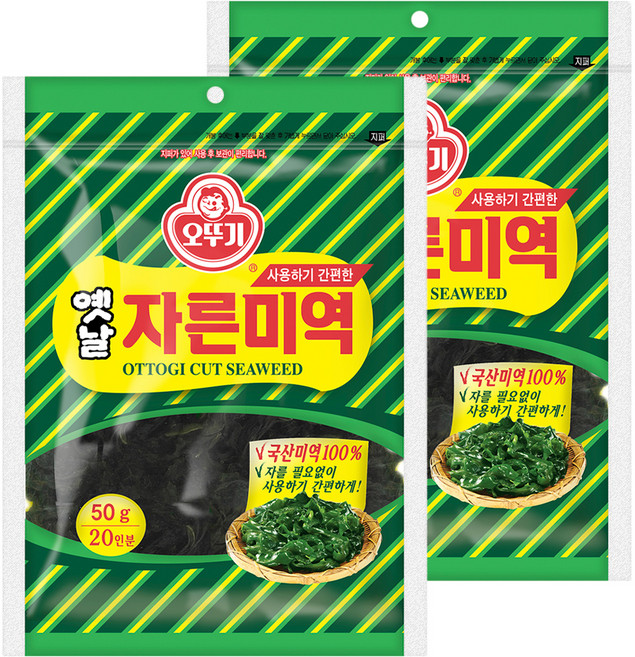 오뚜기옛날 자른 미역, 50g, 2개