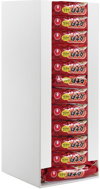 구디푸디 라면 정리함 다용도 수납 보관함, 화이트, 1개