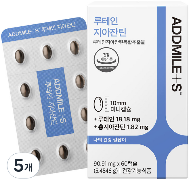 애드마일스 신풍제약 루테인지아잔틴 미니, 60정, 5개