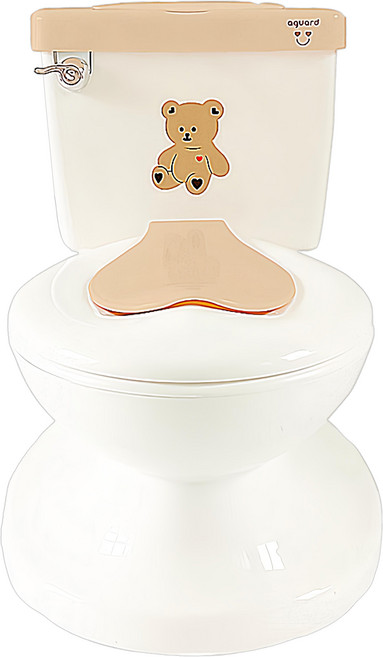aguard Dottodot 幼兒如廁訓練馬桶 350 x 280 x 380mm 12個月以上 最大承重量25kg, 白色