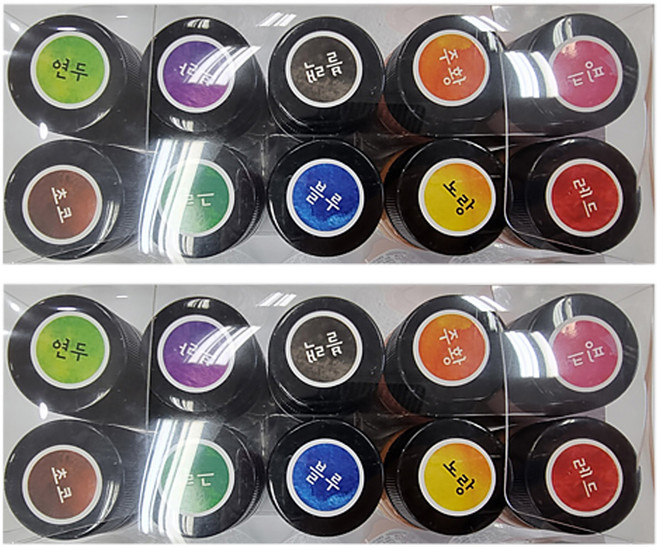 밀양한천 천연색소 20g x 10종 세트, 200g, 2개