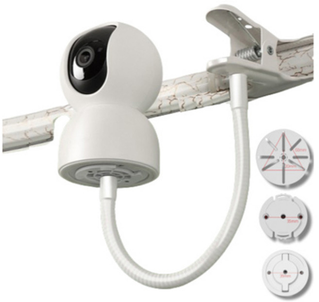 인피샵 360도 집게형 홈캠 거치대 + 브라켓 3종, 1세트