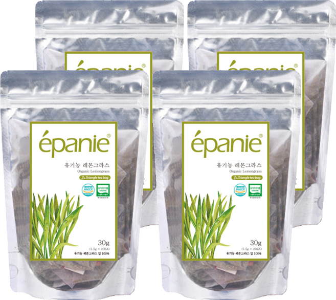 에빠니 유기농 레몬그라스차 티백, 1.5g, 20개입, 4개