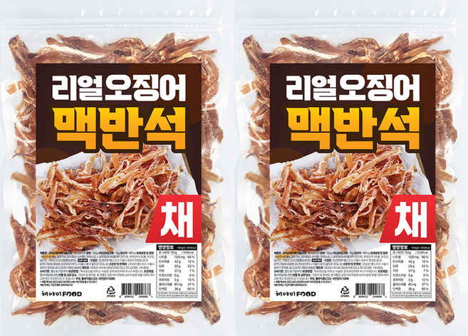 Heyami Real 麥飯石魷魚絲, 150g, 2個