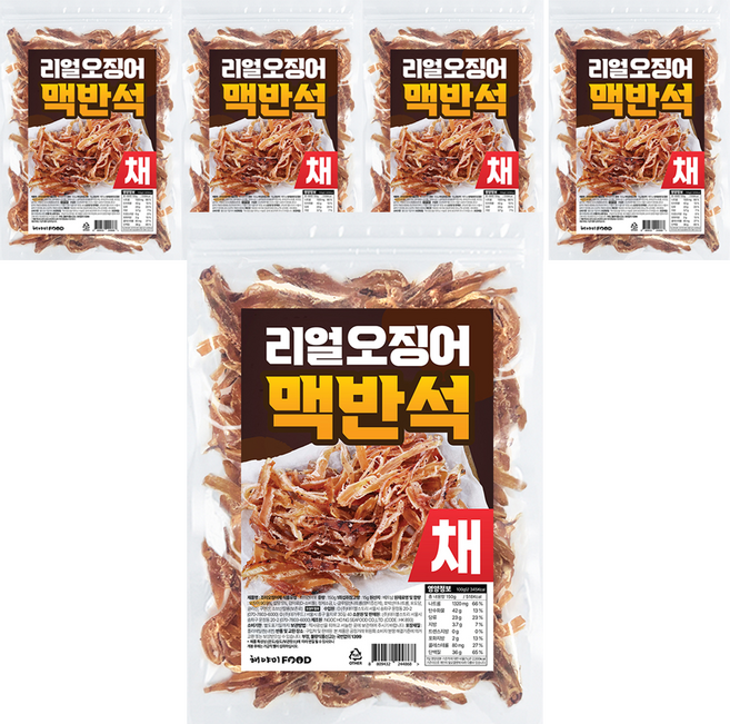Heyami Real 麥飯石魷魚絲, 150g, 5個