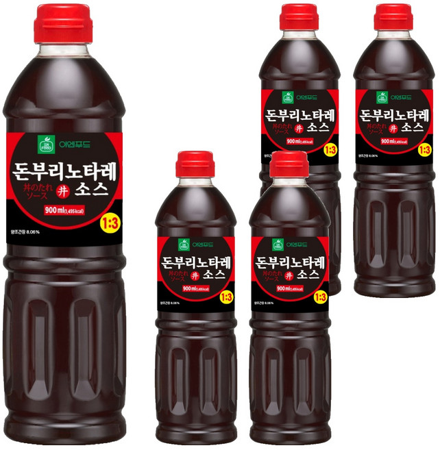 이엔푸드 돈부리노타레 소스, 900ml, 5개