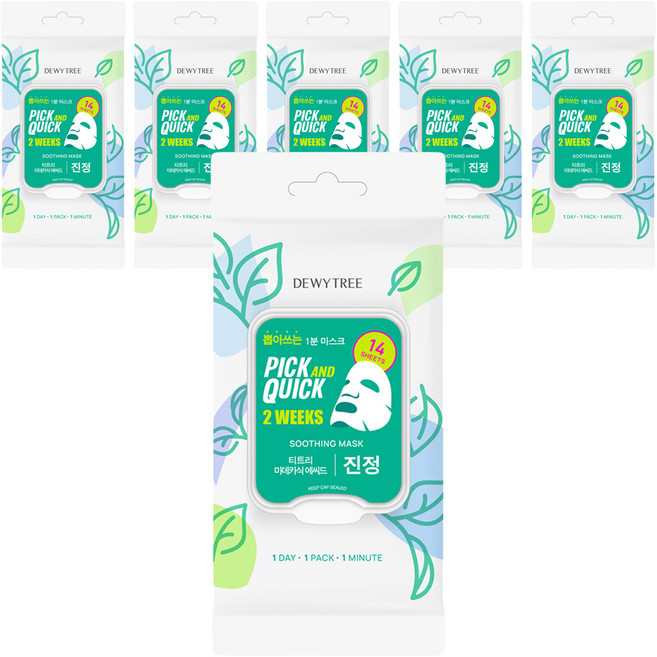 듀이트리 픽앤퀵 투윅스 수딩 마스크, 6개, 14개입