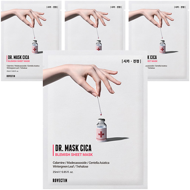 ROVECTIN Dr. Mask 積雪草面膜, 1入, 4個