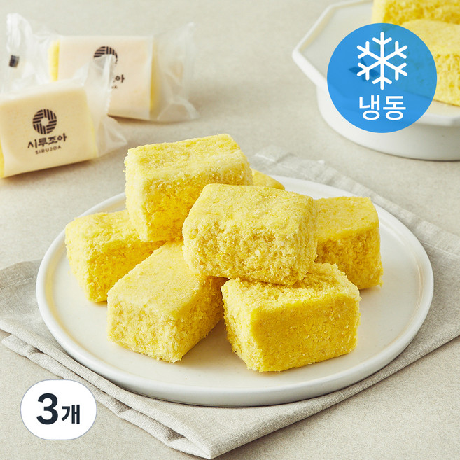 시루조아 단호박 품은 설기 (냉동), 450g, 1개입, 3개
