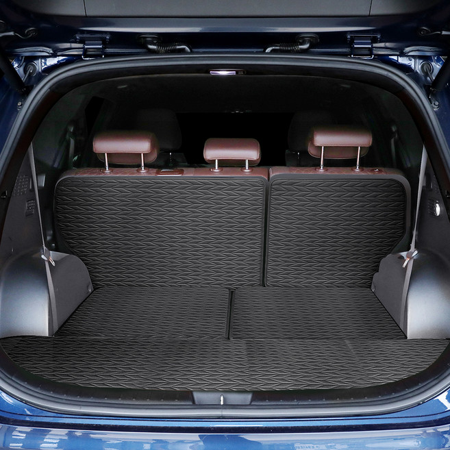 비비키 차량용 트렁크 매트, 블랙, 현대 디올뉴 싼타페 MX5 7인승 2023년 월~ (가솔린 / 디젤)