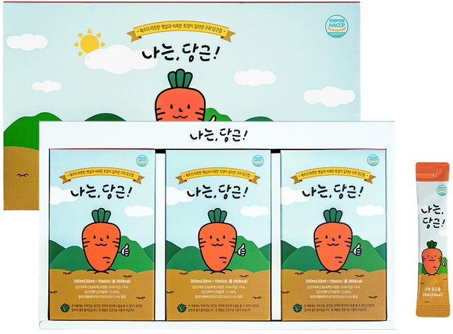 나는 당근 농축 스틱 30p, 600ml, 1개