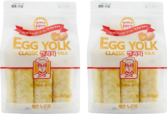 HEALTH DAILY 健康日誌 韓式米餅 蛋黃, 240g, 2個