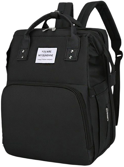 LIVING TRAVELING SHARE 翔駿親子 媽媽背包 USB款, 時尚黑色款