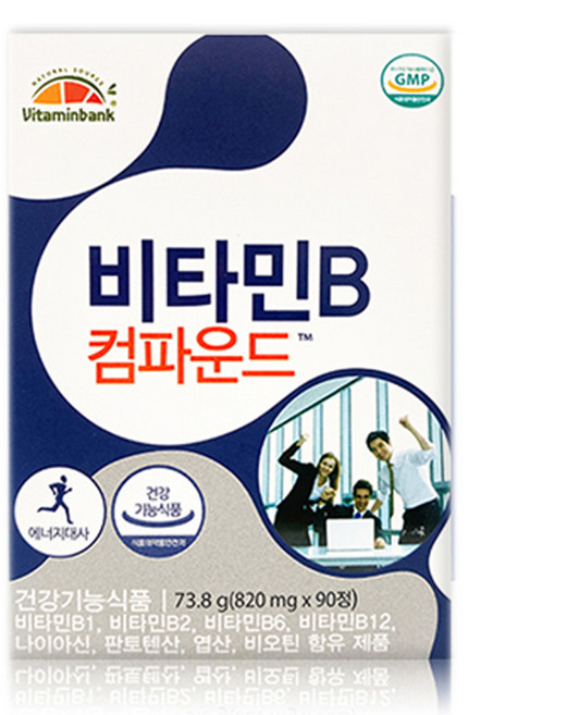 비타민뱅크 비타민B 컴파운드, 90정, 1개