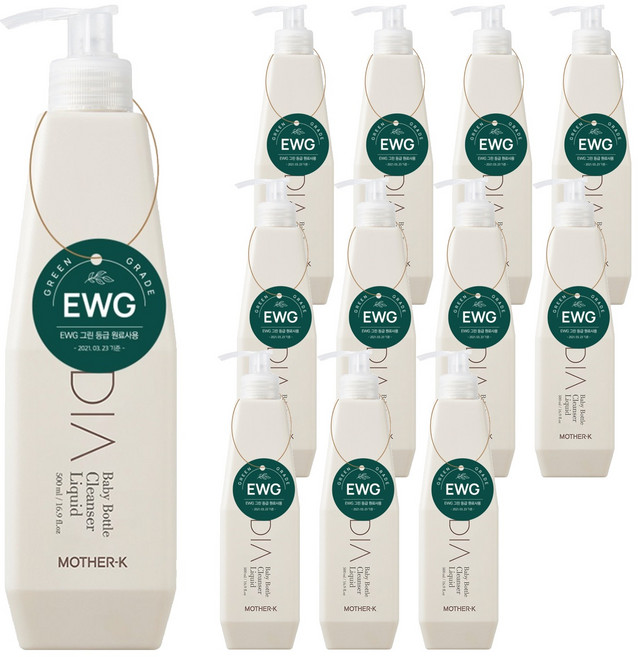 마더케이 디아 젖병 세정제, 500ml, 12개