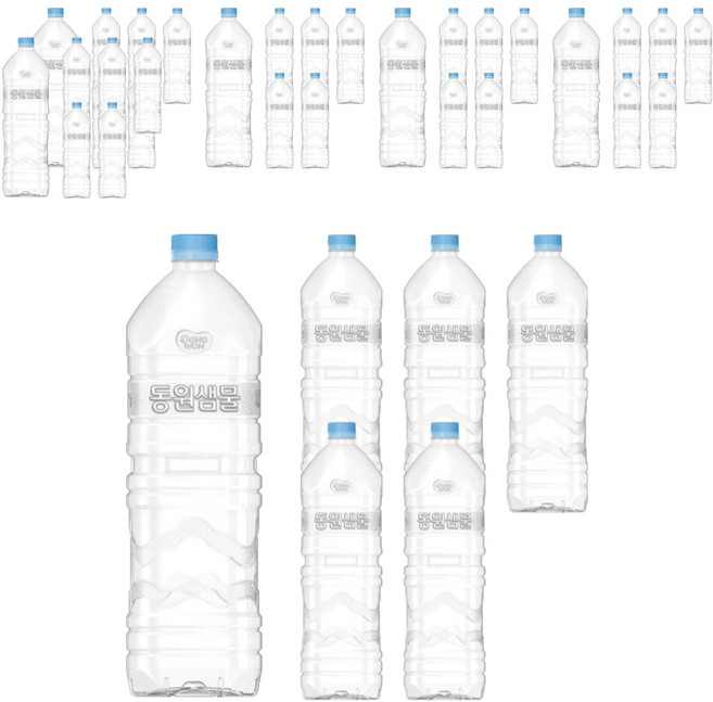 동원샘물 무라벨, 2L, 36개