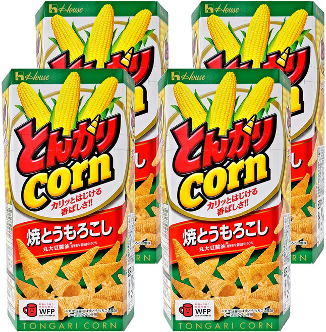 House 好侍 牛角玉米餅 燒玉米味, 68g, 4盒