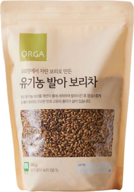 올가홀푸드 발아 보리차, 500g, 1개입, 1개 - 쿠팡