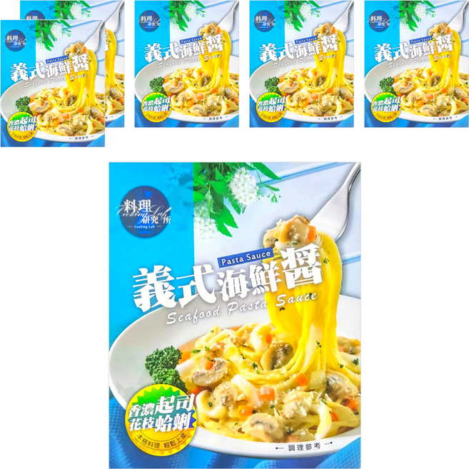 聯夏 料理研究所 義式海鮮醬, 140g, 6盒
