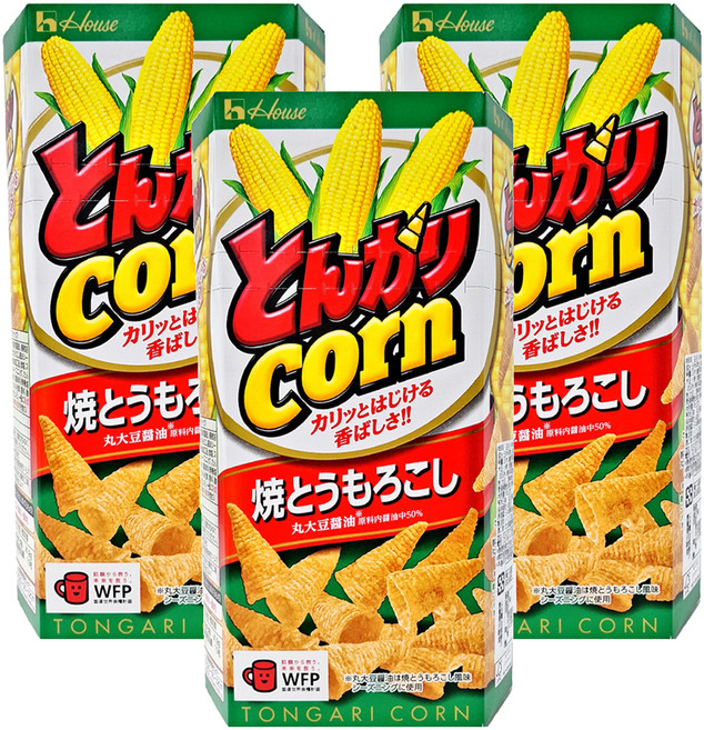 House 好侍 牛角玉米餅 燒玉米味, 68g, 3盒
