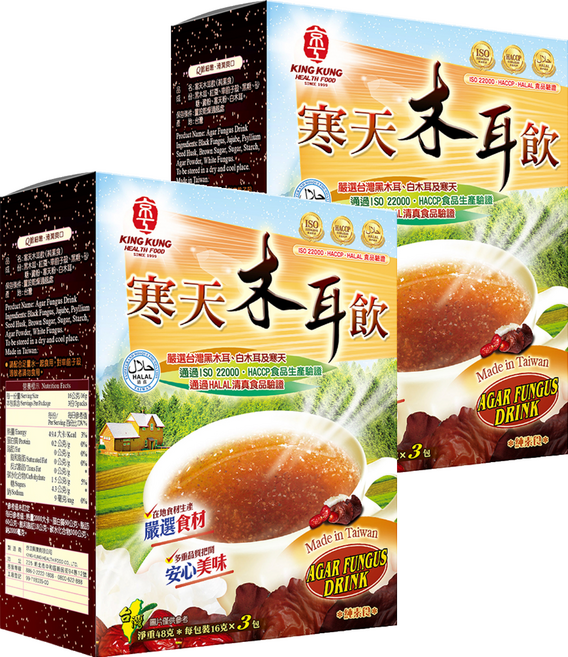 京工 寒天木耳飲, 16g, 150ml, 3包, 2盒