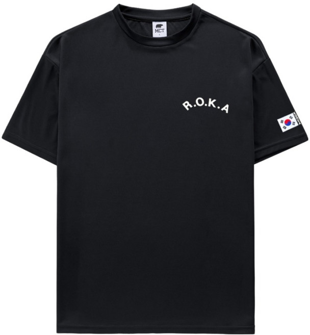 엠씨티 남녀공용 냉감 통기성 쿨 드라이 기능성 코리아아미 로카 반팔 티셔츠