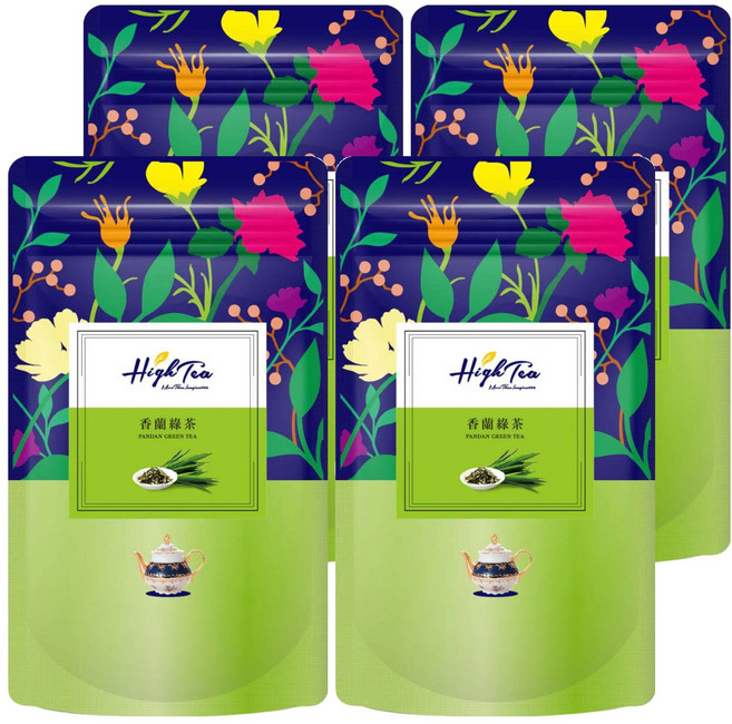 High Tea 伂橙 香蘭綠茶, 1.5g, 12包, 4袋