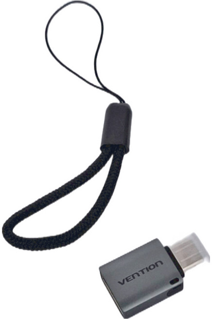 VEnTIOn 威迅 CDP系列 USB3.0轉Type-C 帶掛繩鋁合金轉接頭 CDOH0 26 x 14 x 6.3mm 9g, 1條