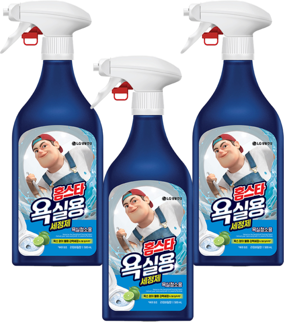 홈스타 맥스프레쉬 욕실청소용 세정제, 500ml, 3개
