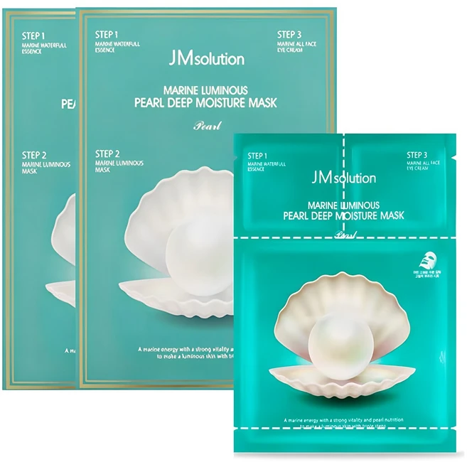 제이엠솔루션 청광 마린 진주 딥 모이스처 마스크 펄, 10개입, 2개 - 쿠팡