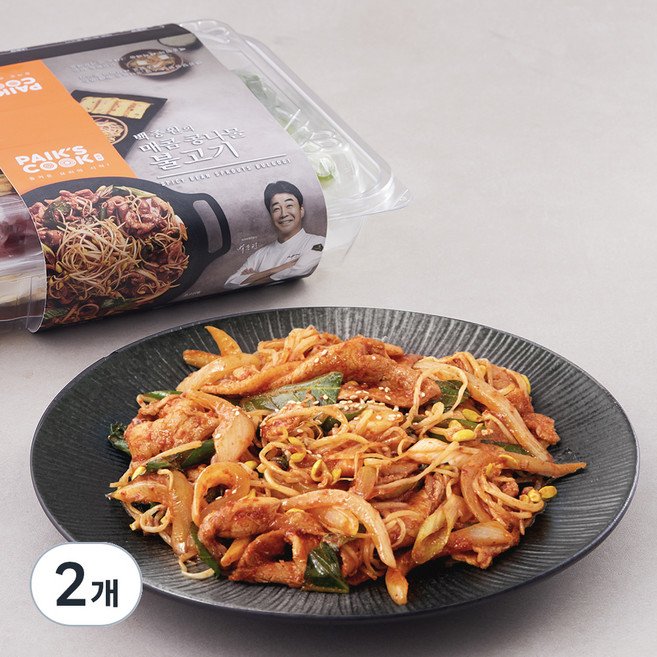 TBK 백종원의 매콤 콩나물 불고기 밀키트, 695g, 2개