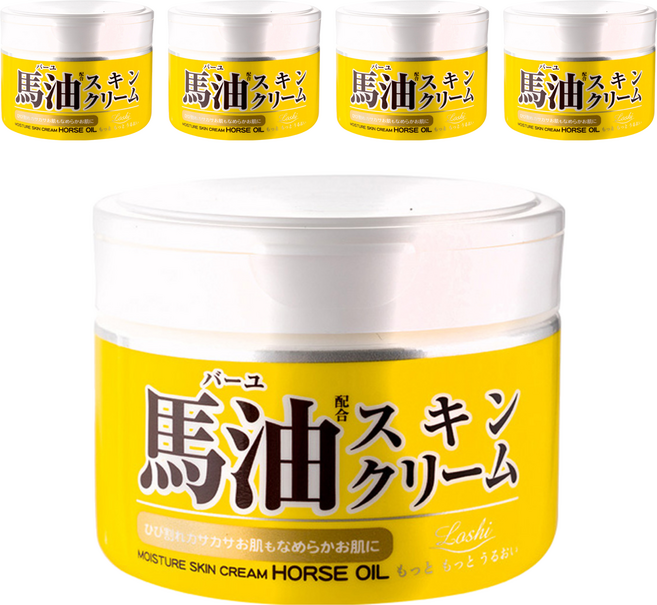 Loshi 樂絲 天然馬油保濕護膚霜, 220g, 5罐