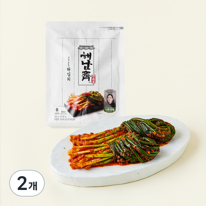 CJ제일제당 해남재 윤나라 셰프 남도식 파김치, 300g, 2개
