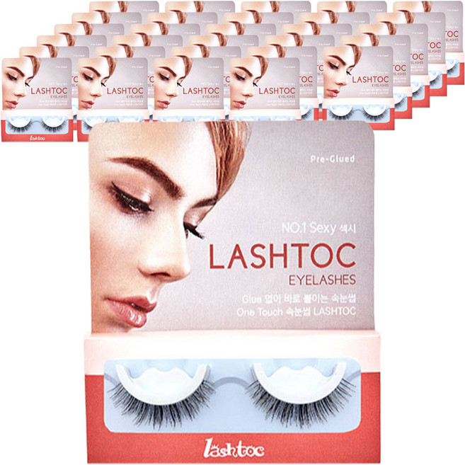 래쉬톡 원터치 속눈썹, 섹시, 30개