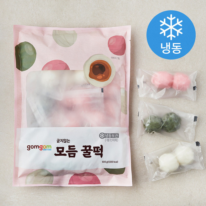 곰곰 굳지않는 모듬 꿀떡 (냉동), 600g, 1개입, 1개